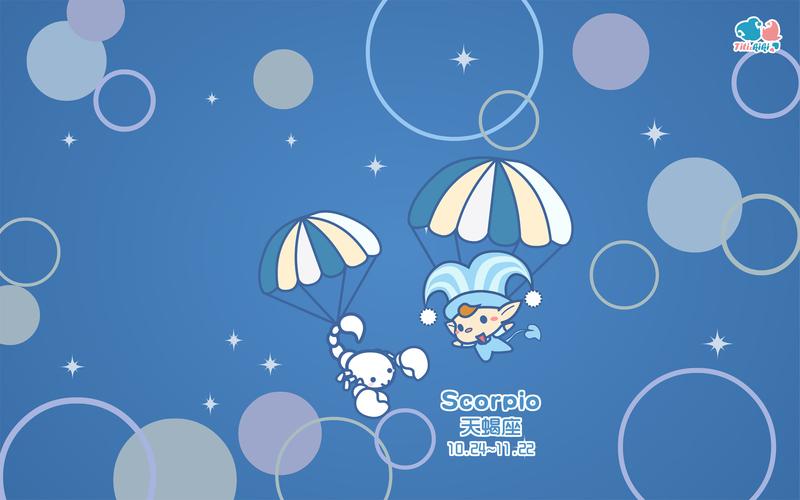 可爱动漫十二星座设计创意高清电脑桌面壁纸